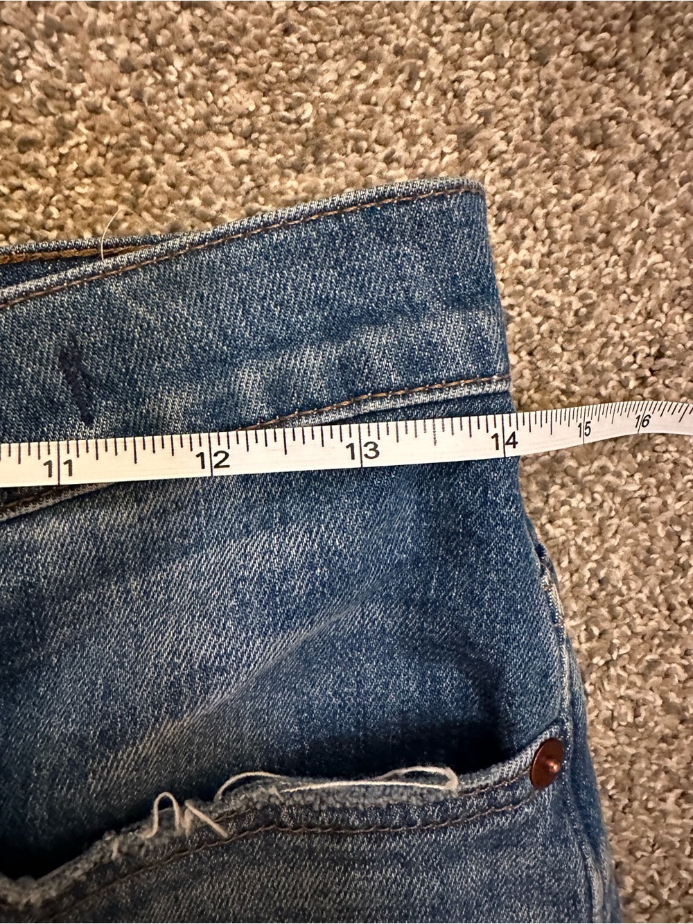 Madewell Wide Leg Crop Jeans Blue Denim High Rise Culottes Women’s Sz 27 Preppy - Picture 8 of 10